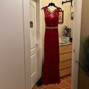 Red Lace Gown